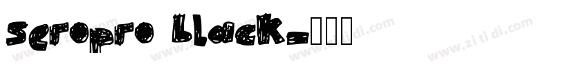 seropro black字体转换